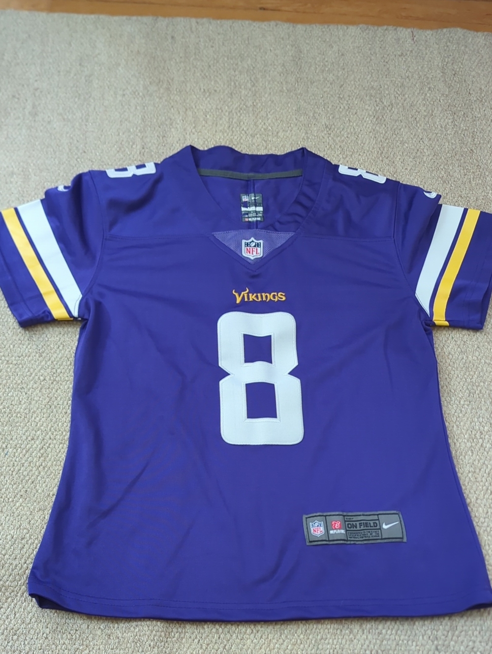 Women's Minnesota Vikings Kurt Cousins #8 Jersey Size Large